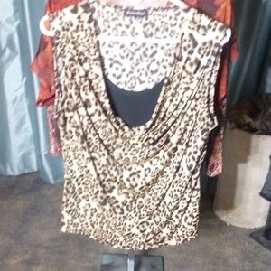 Leopard Print Sleeveless Top